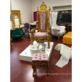 wholesale luxury wooden gold antique throne pedicure chairs